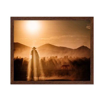 Cowboy Herd Sunset No1