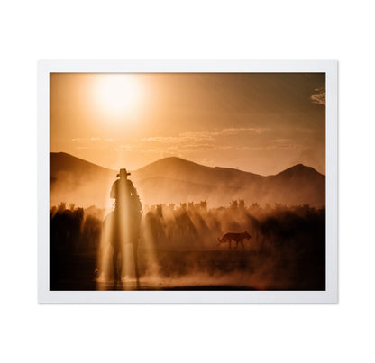 Cowboy Herd Sunset No1