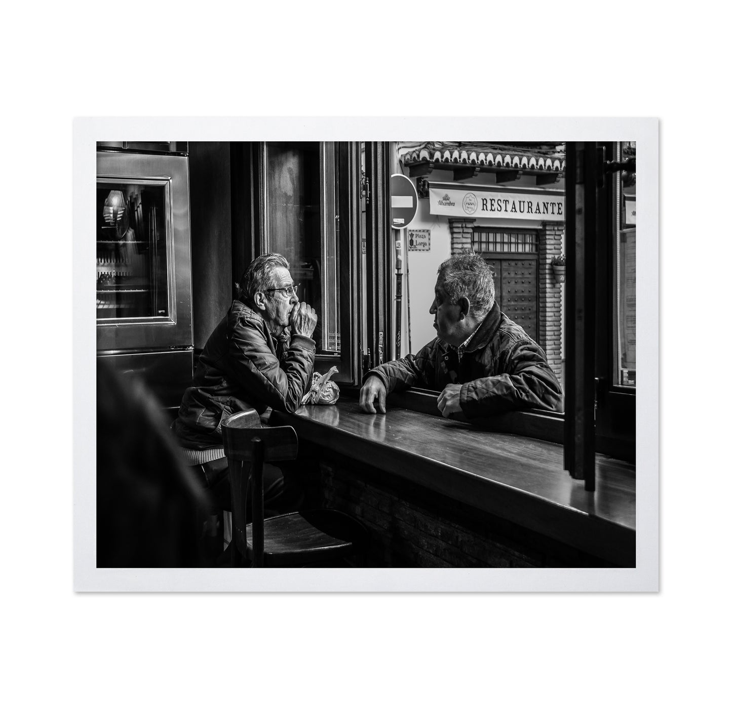 Cafe Window Conversation
