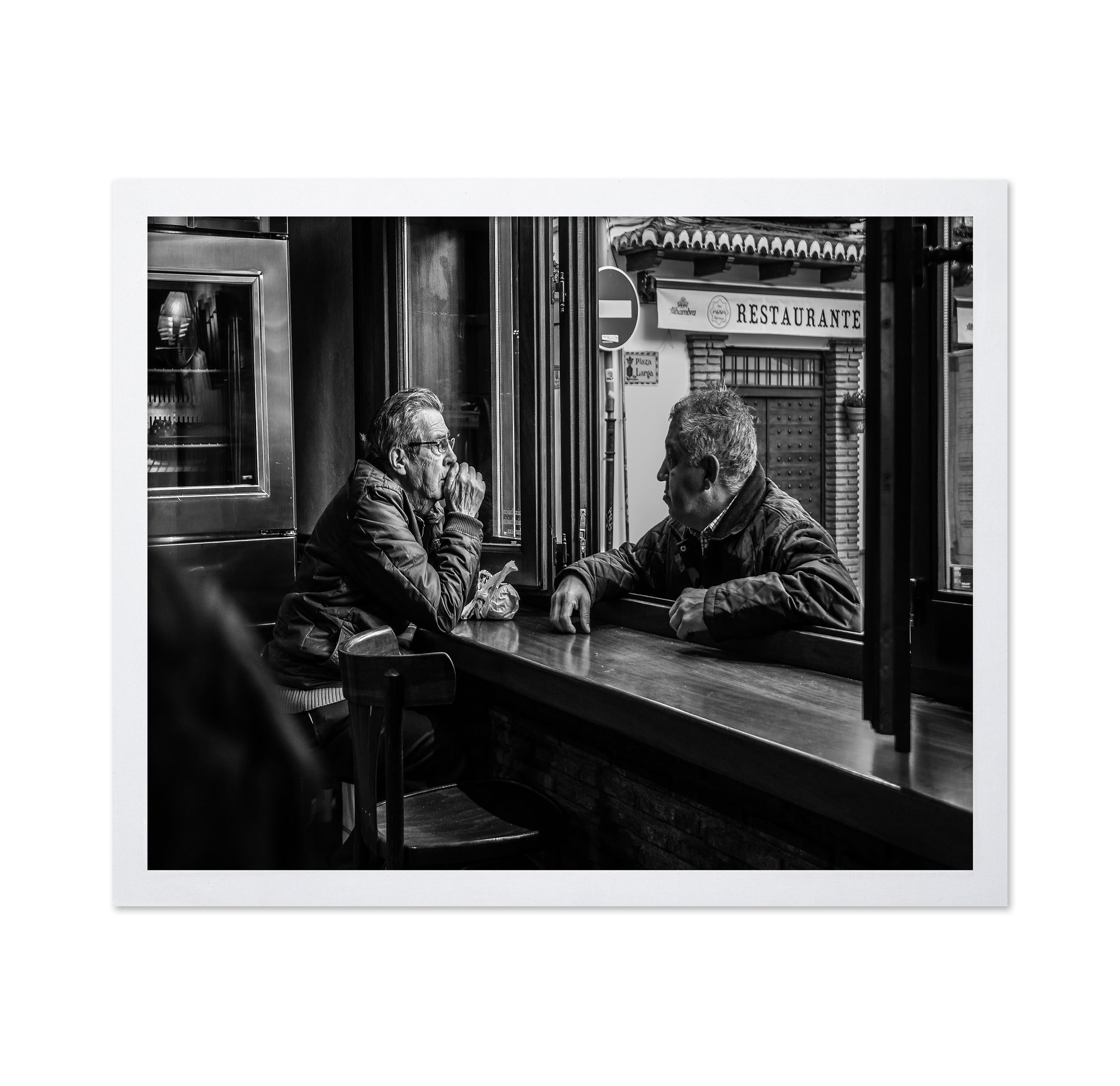 Cafe Window Conversation