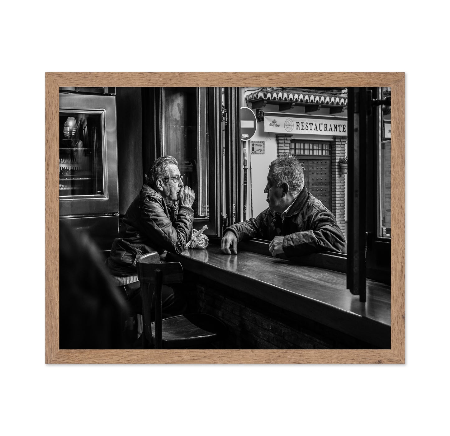 Cafe Window Conversation