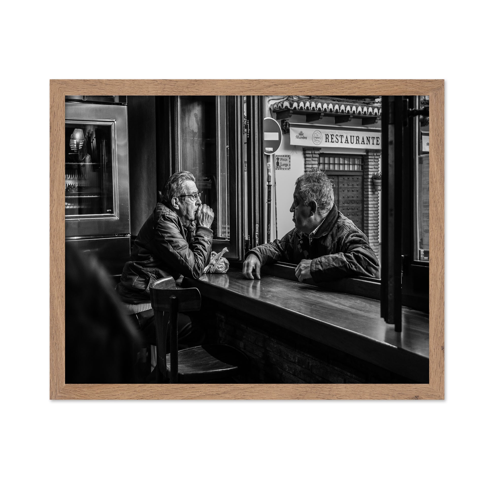 Cafe Window Conversation
