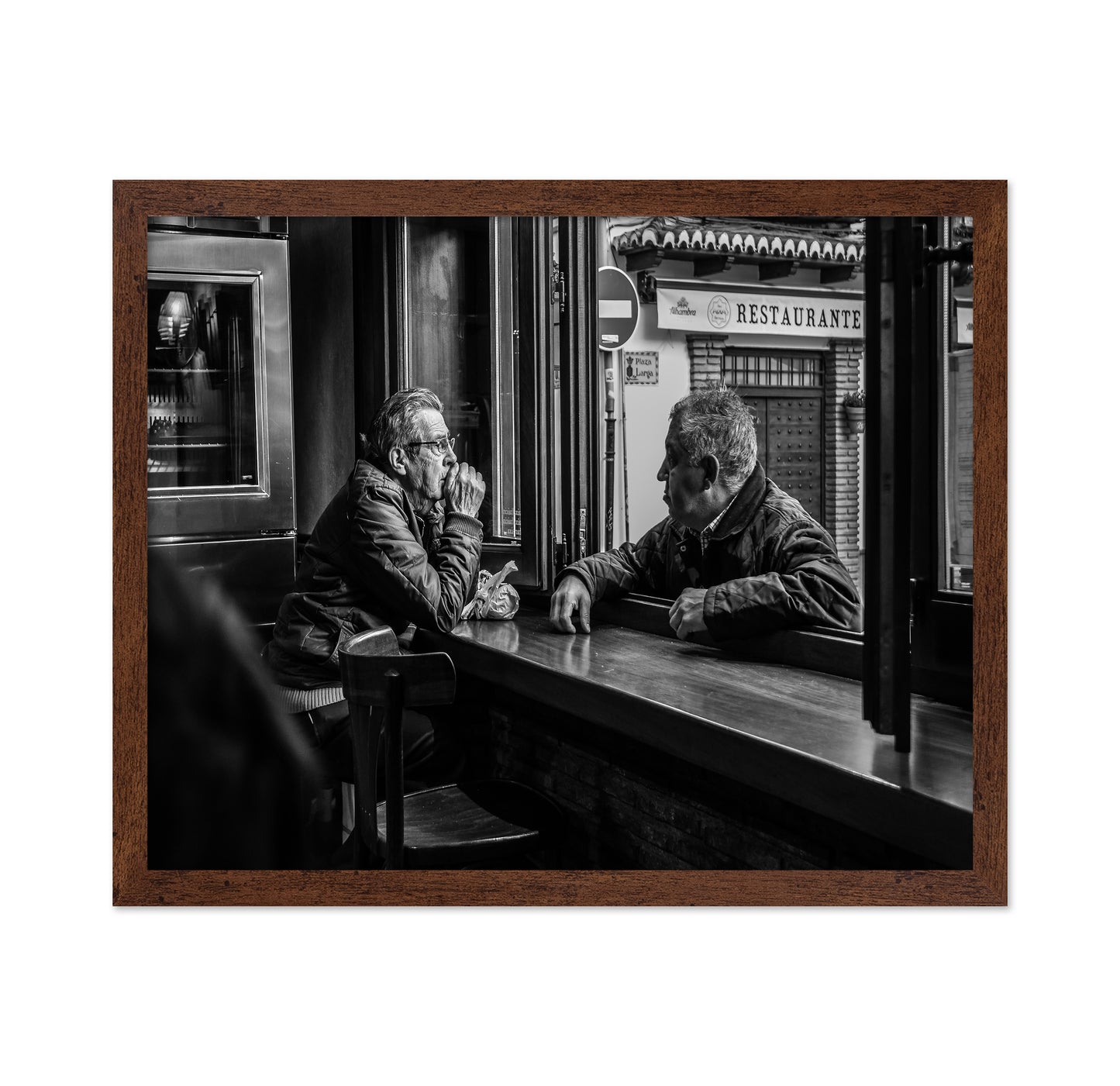 Cafe Window Conversation