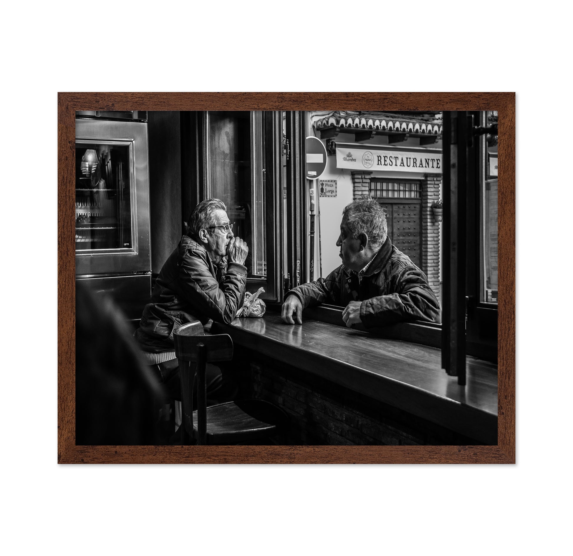 Cafe Window Conversation
