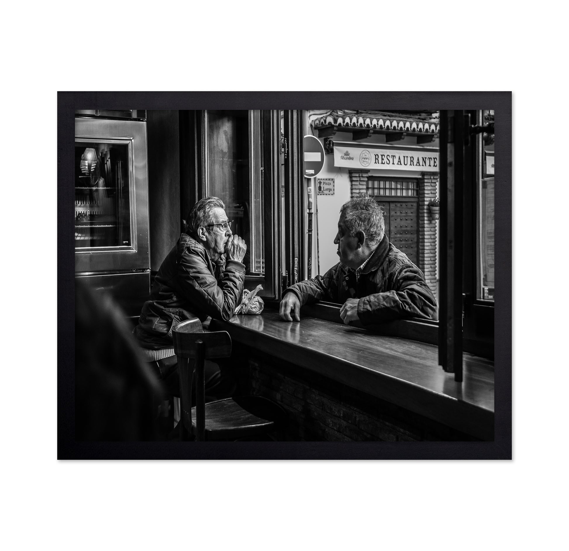 Cafe Window Conversation