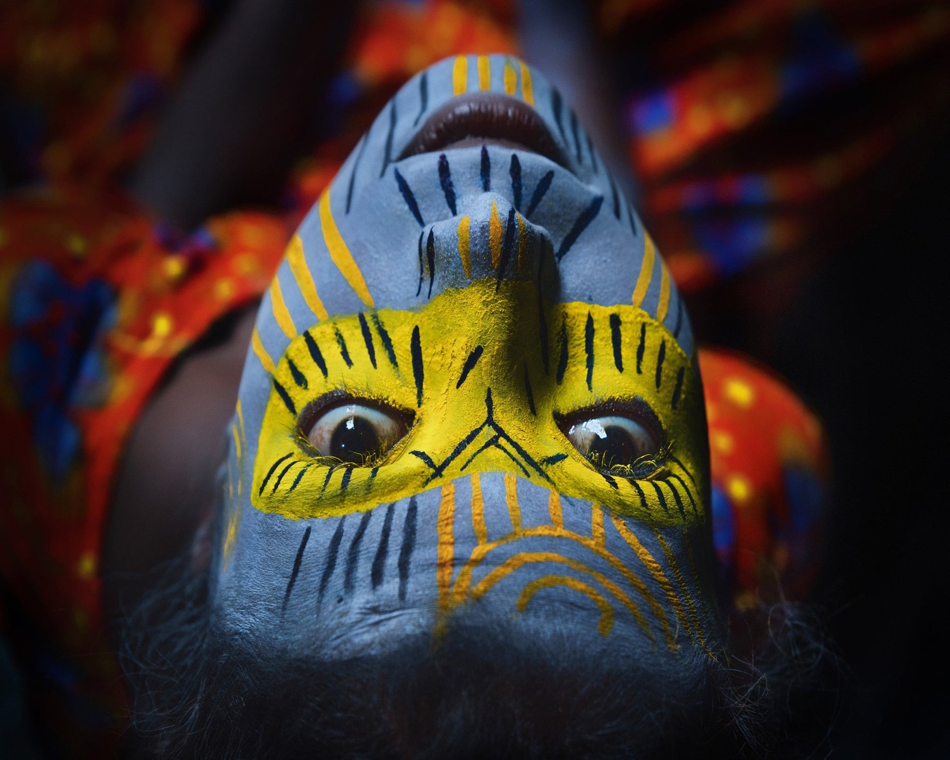 Tribal Face Art Portrait