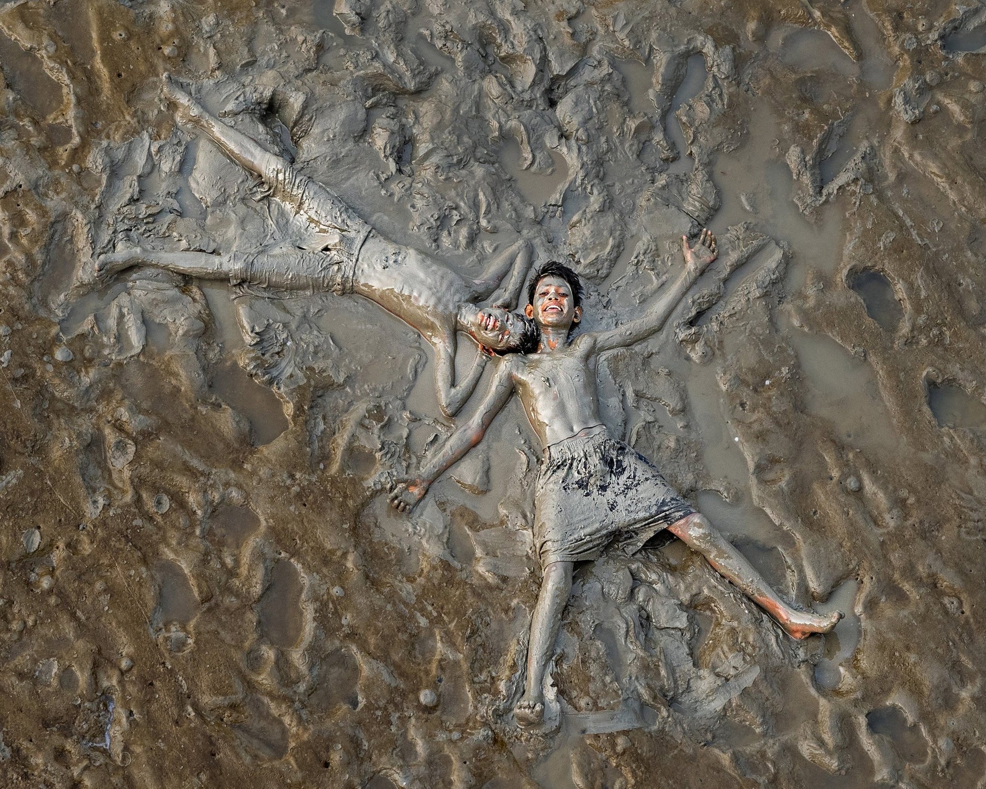 Playful Mud Bath