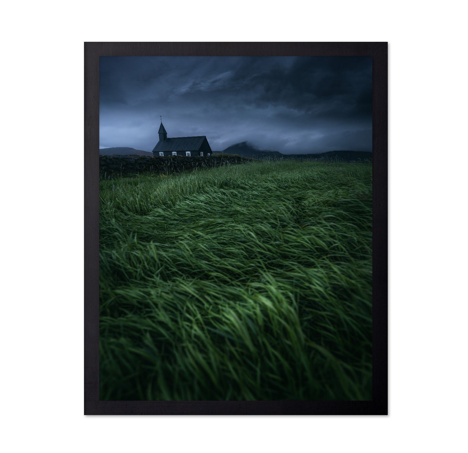 Stormy Church Landscape