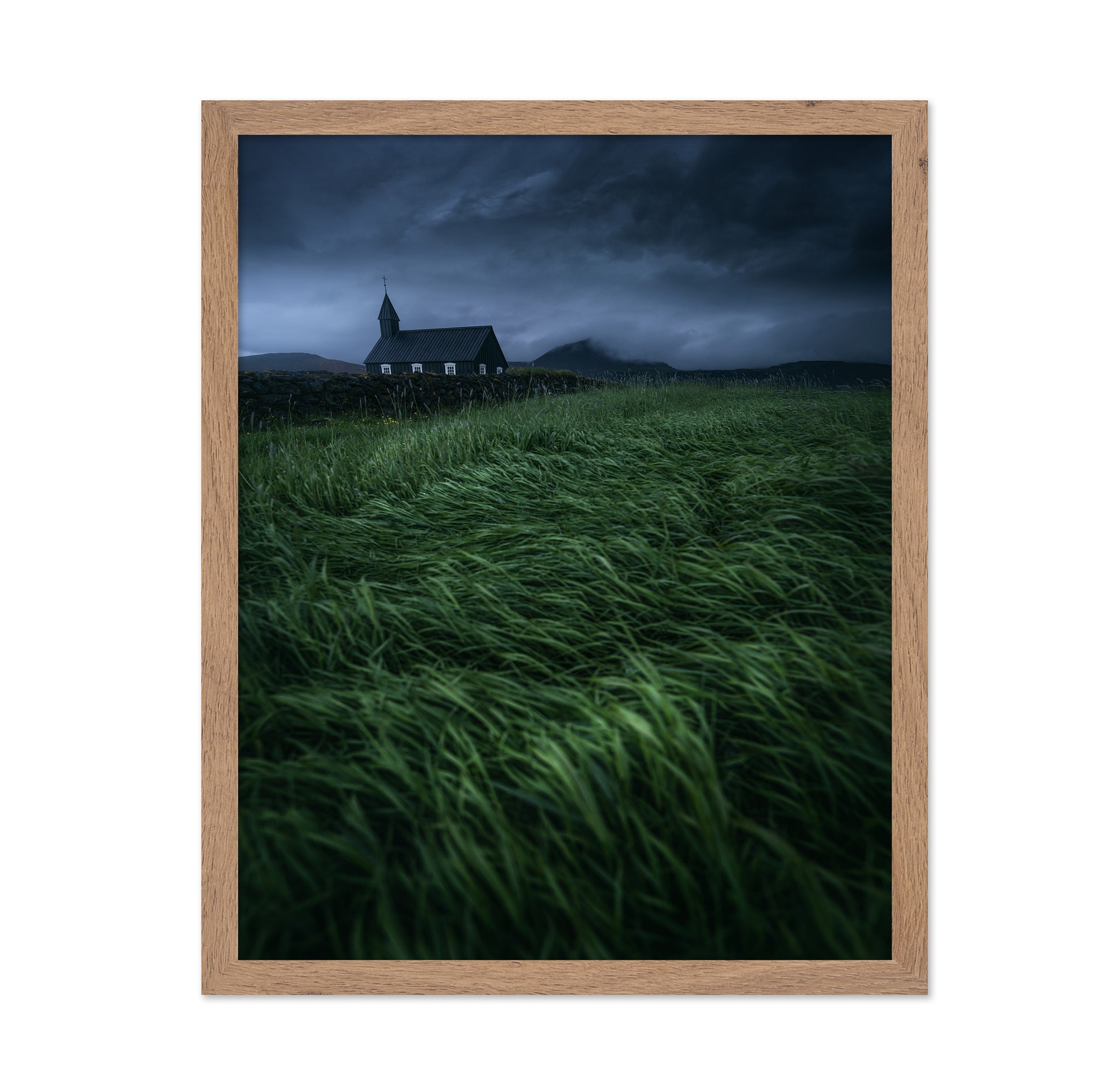 Stormy Church Landscape