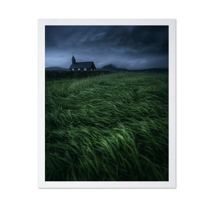 Stormy Church Landscape