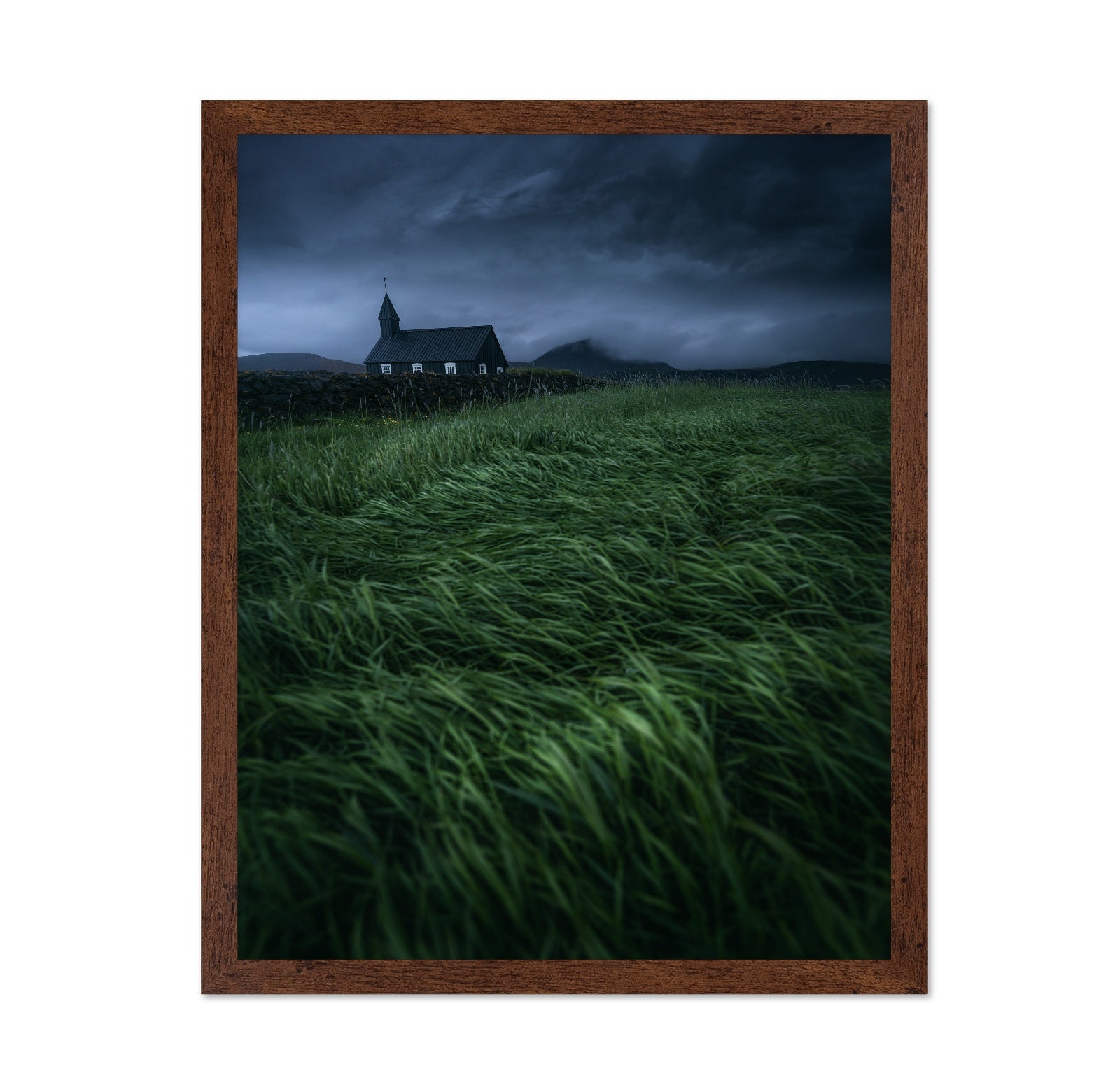 Stormy Church Landscape
