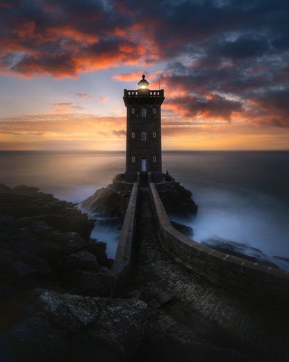 Kermorvan Lighthouse Sunset