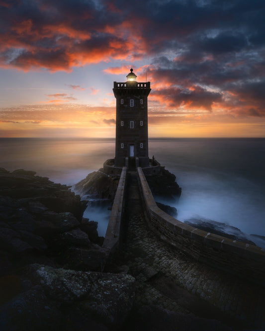 Kermorvan Lighthouse Sunset