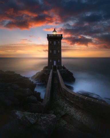 Kermorvan Lighthouse Sunset