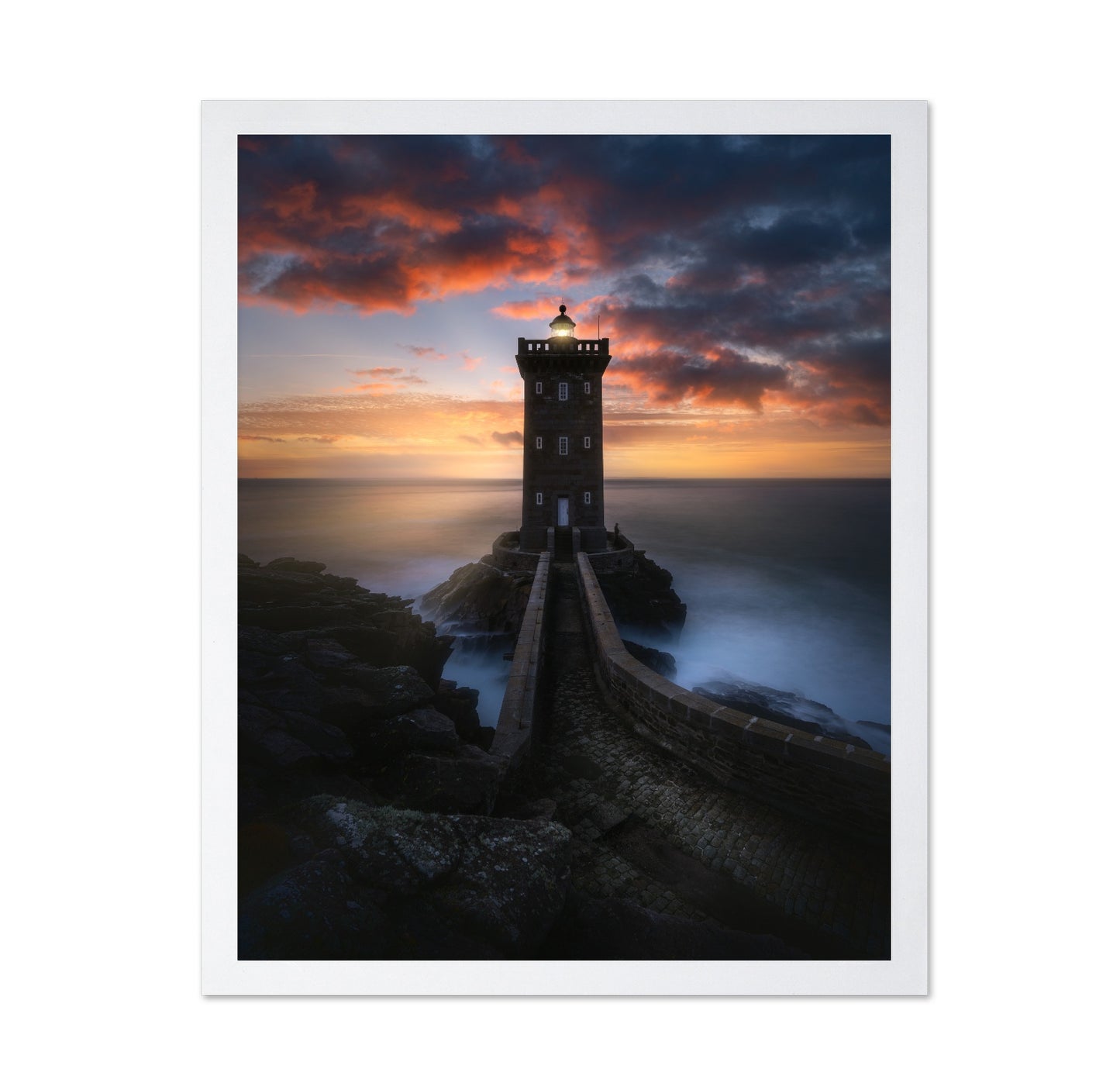 Kermorvan Lighthouse Sunset