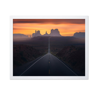 Monument Valley Sunrise Road