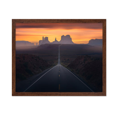 Monument Valley Sunrise Road
