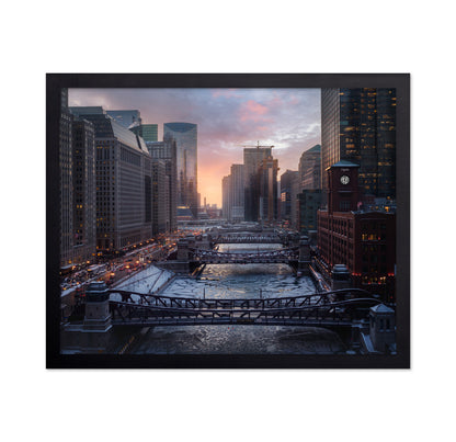 Chicago River Sunset
