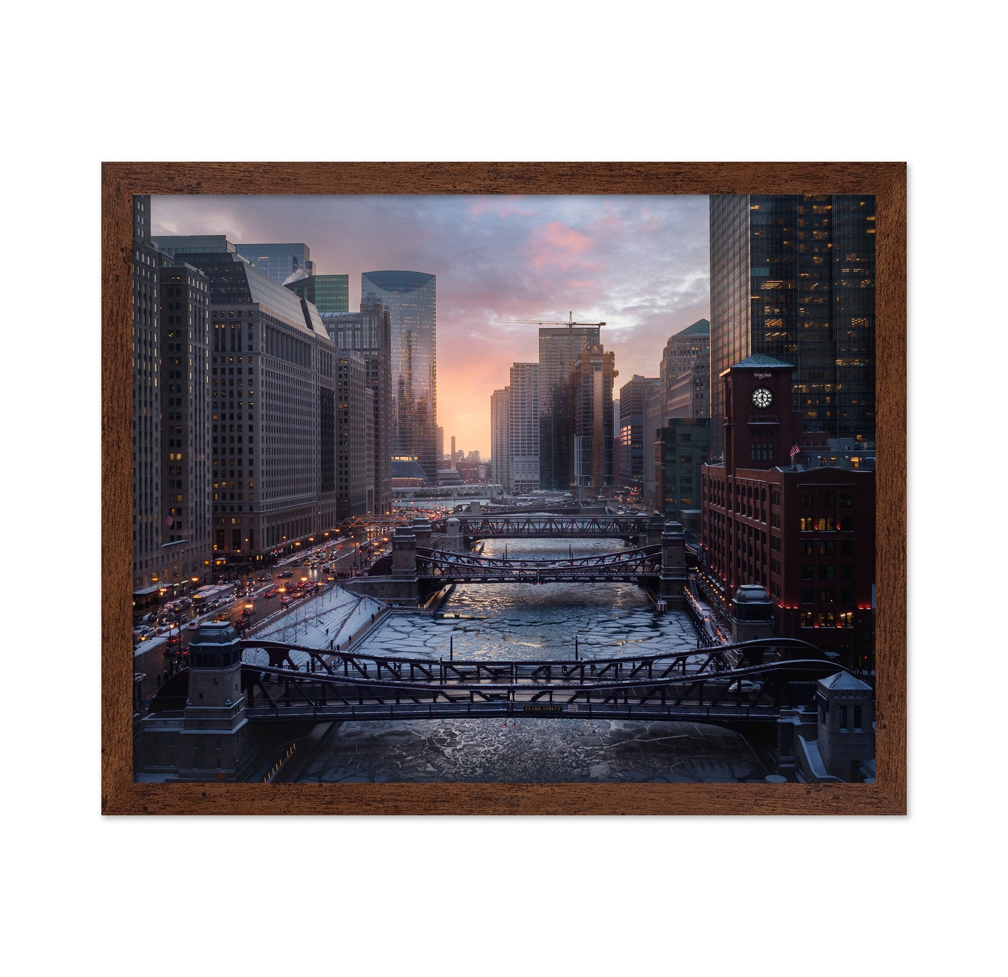 Chicago River Sunset