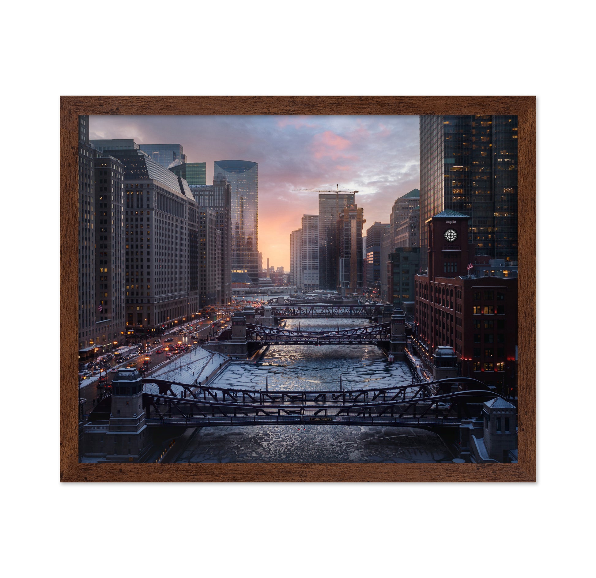 Chicago River Sunset