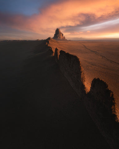 Shiprock Desert Sunset