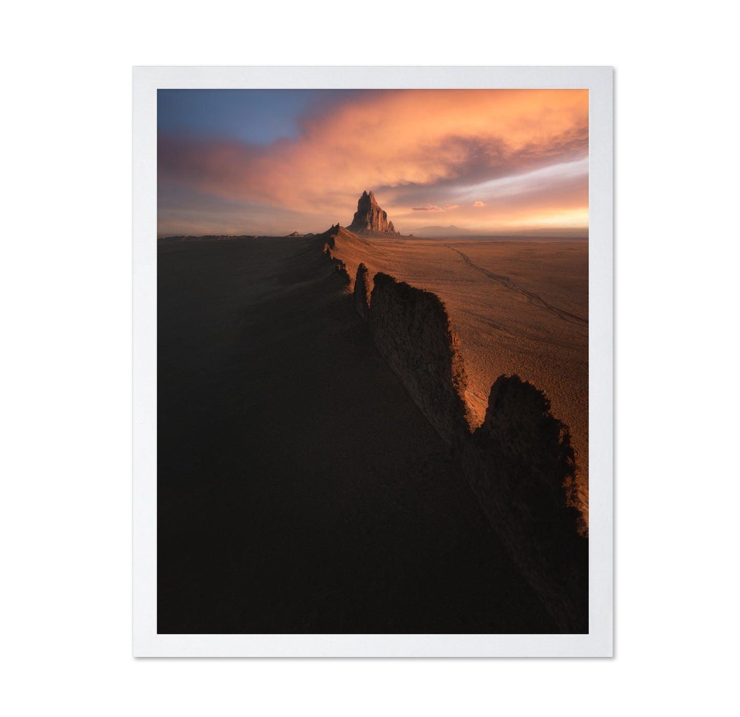 Shiprock Desert Sunset