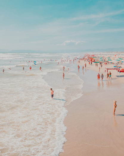 Busy Summer Beach