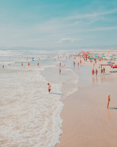 Busy Summer Beach