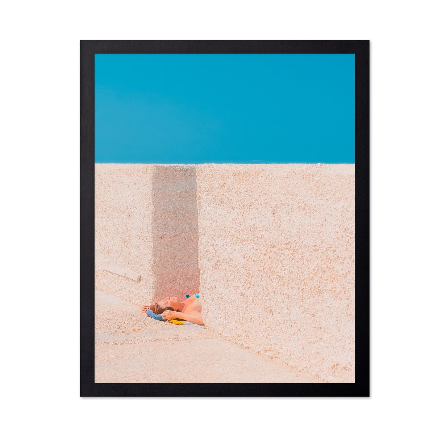 Sunbathing Minimal Scene