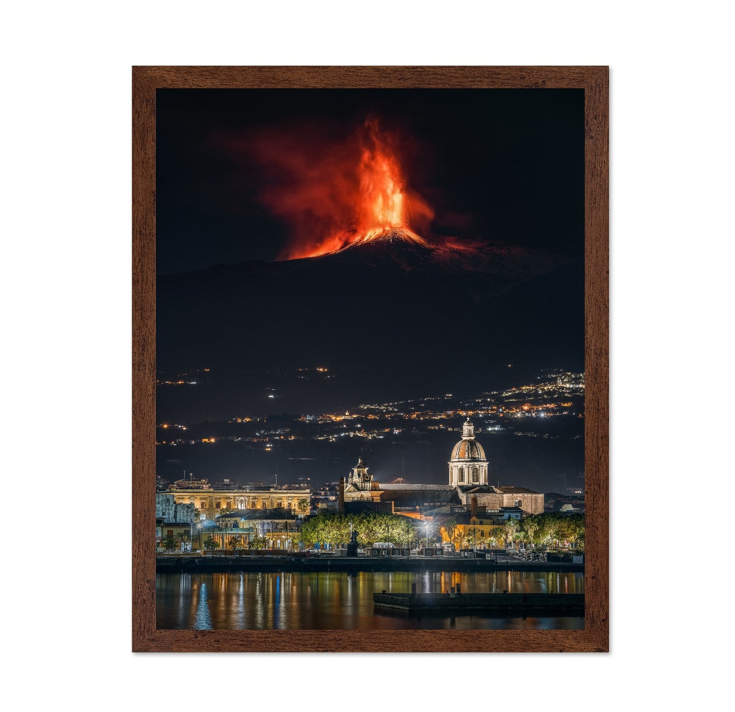 Etna Eruption Night