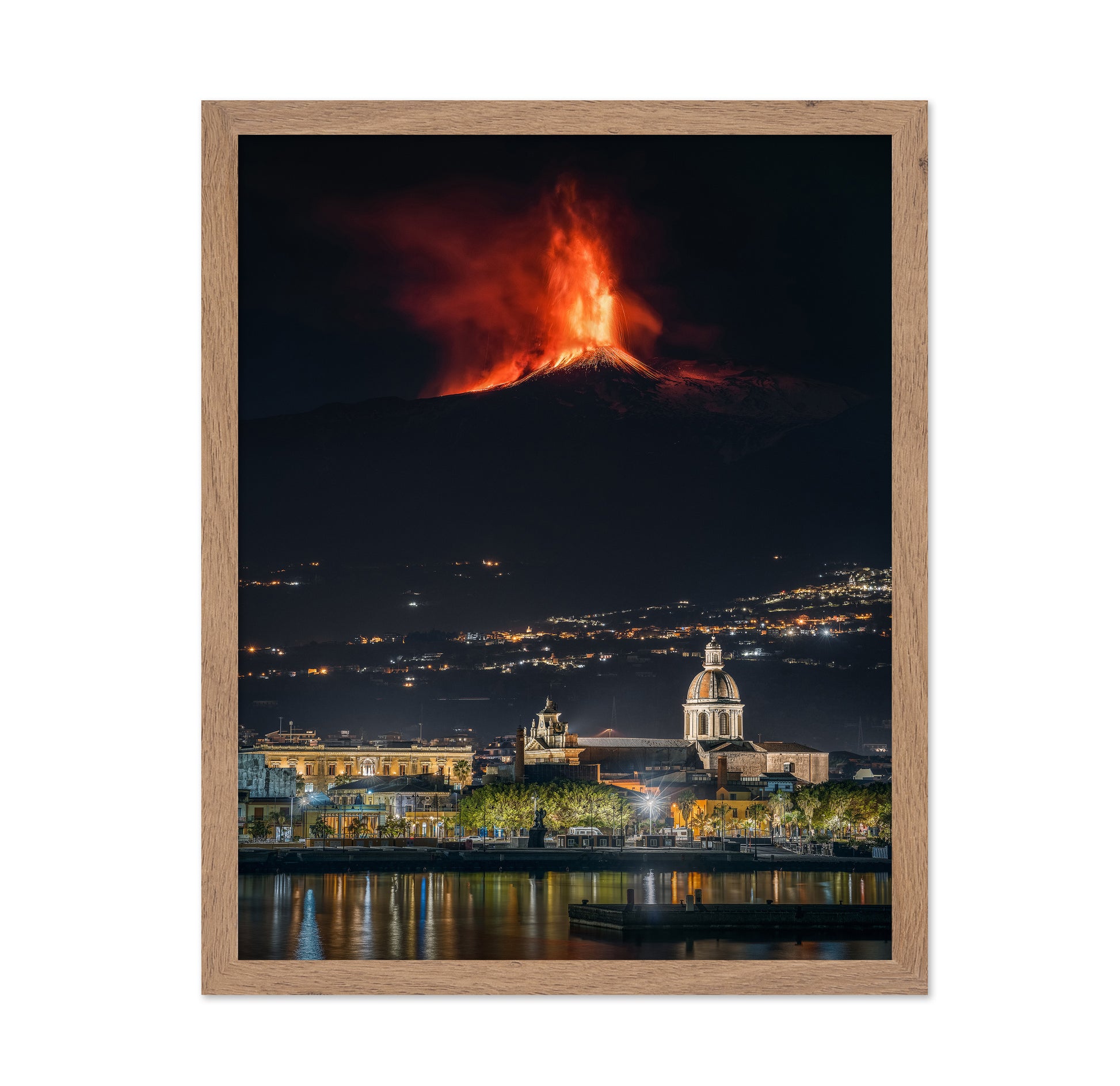 Etna Eruption Night