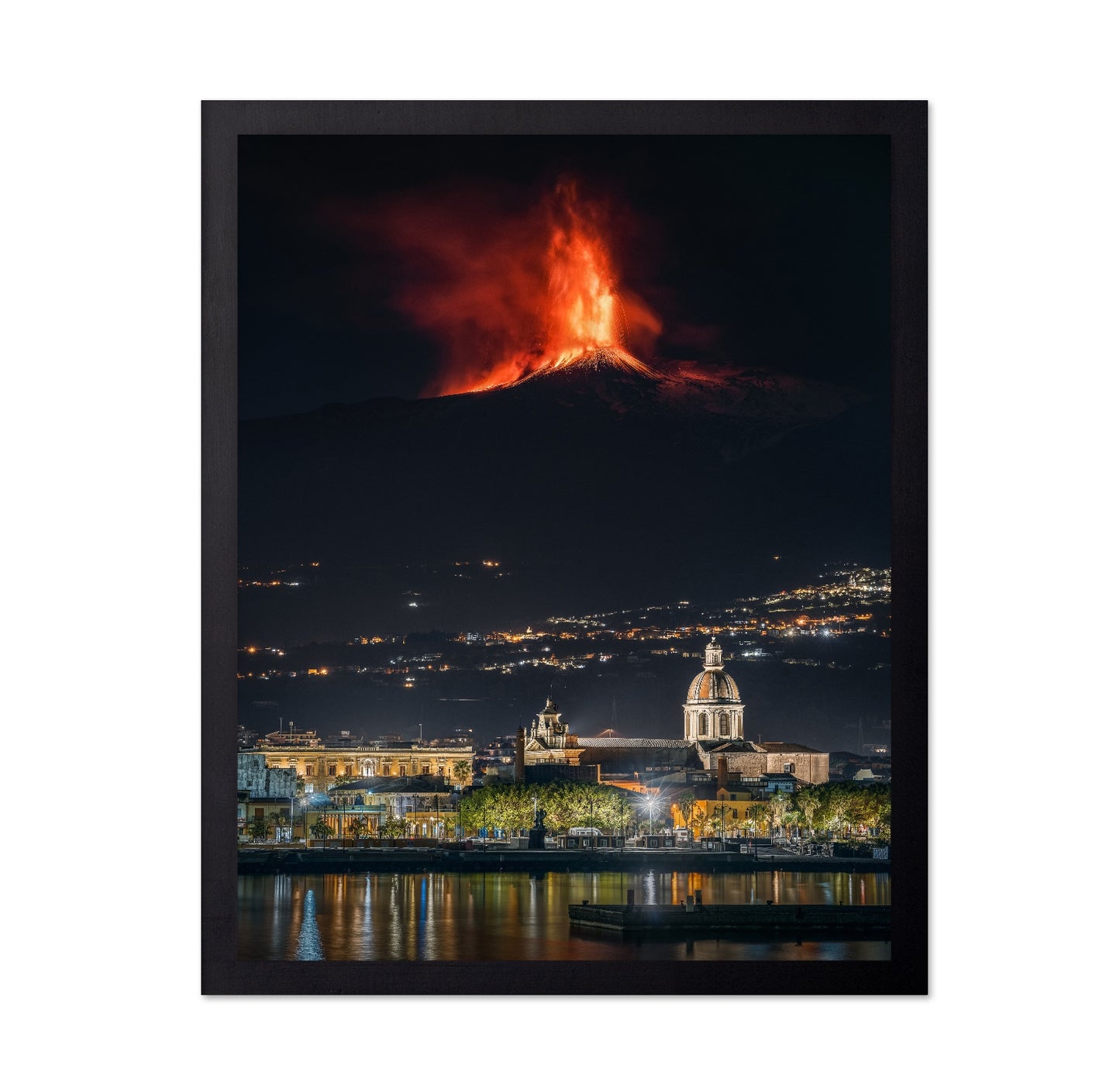 Etna Eruption Night