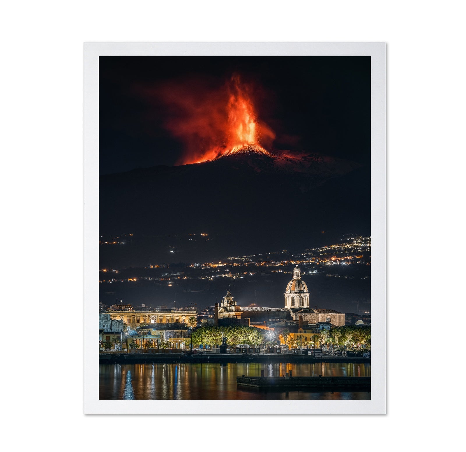 Etna Eruption Night