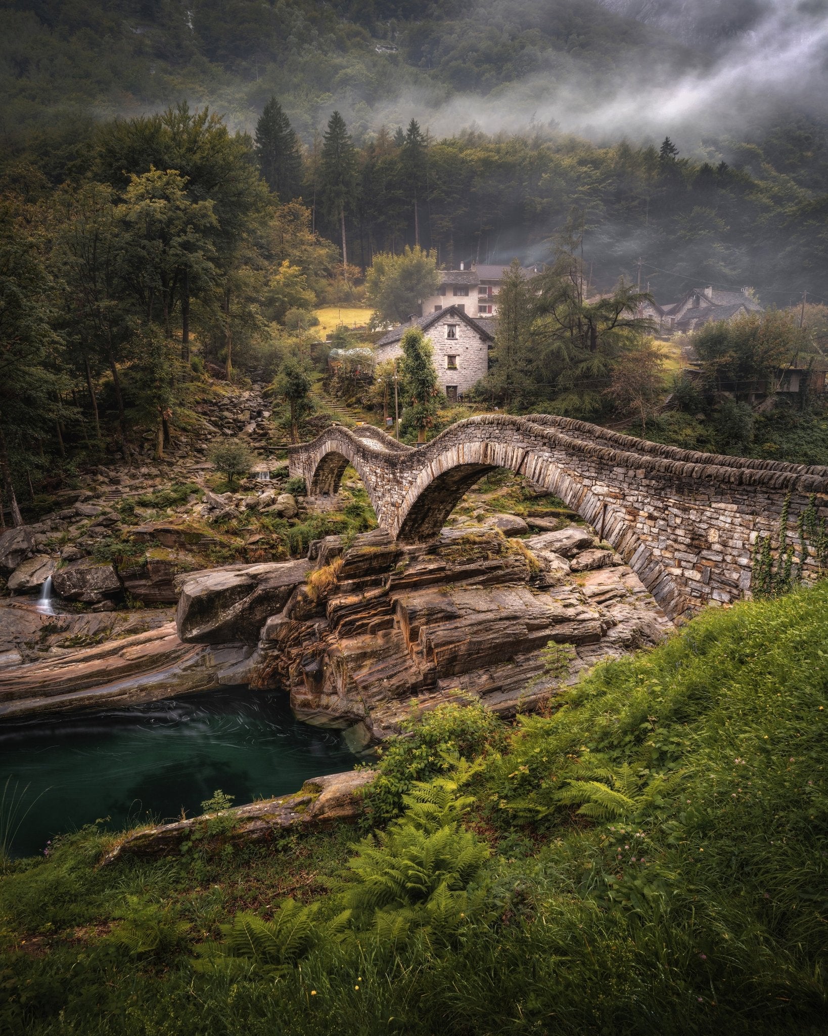 Misty Stone Bridge