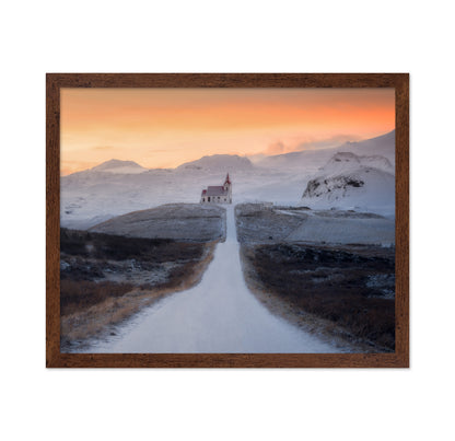 Winter Church Path