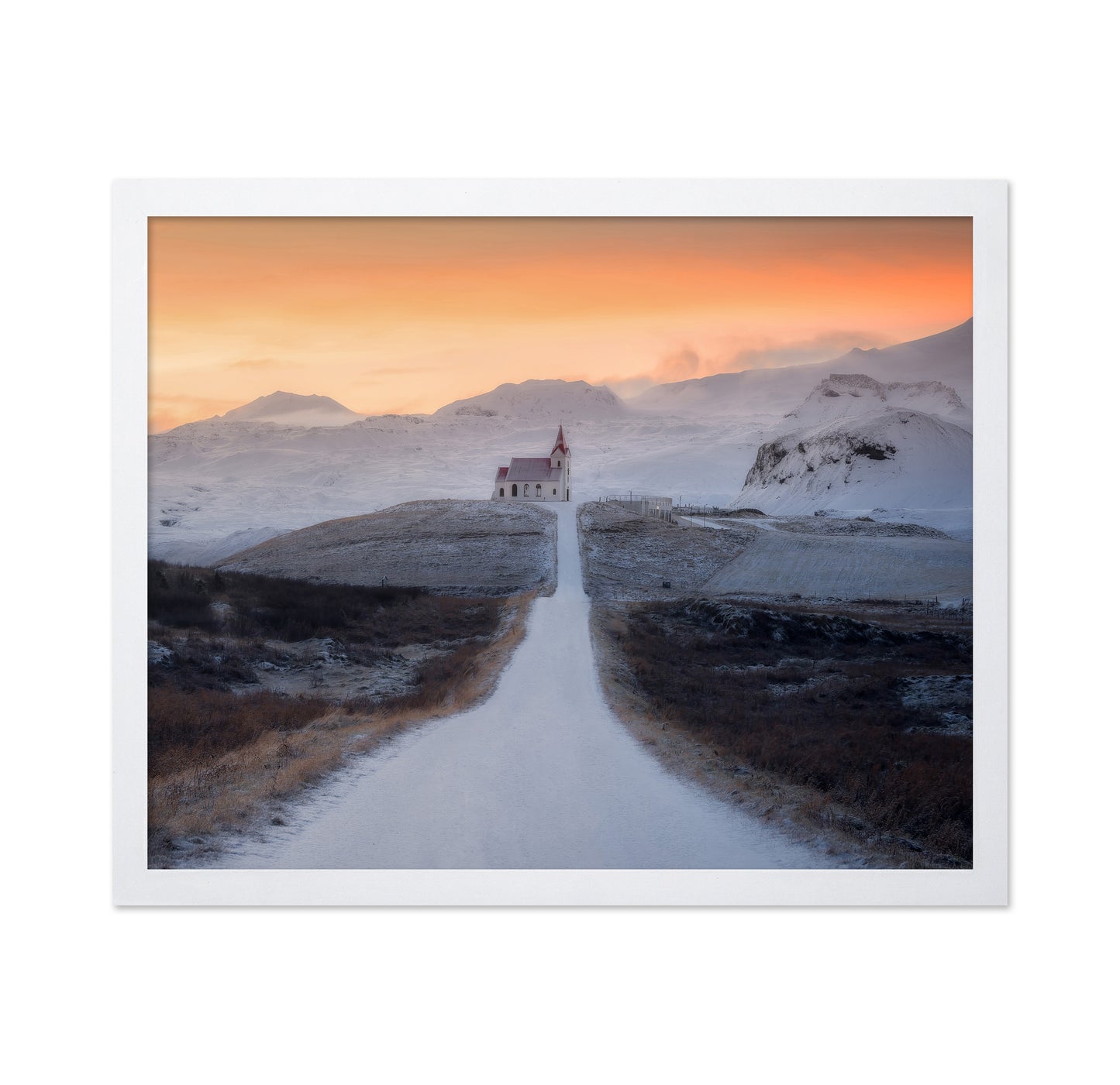 Winter Church Path