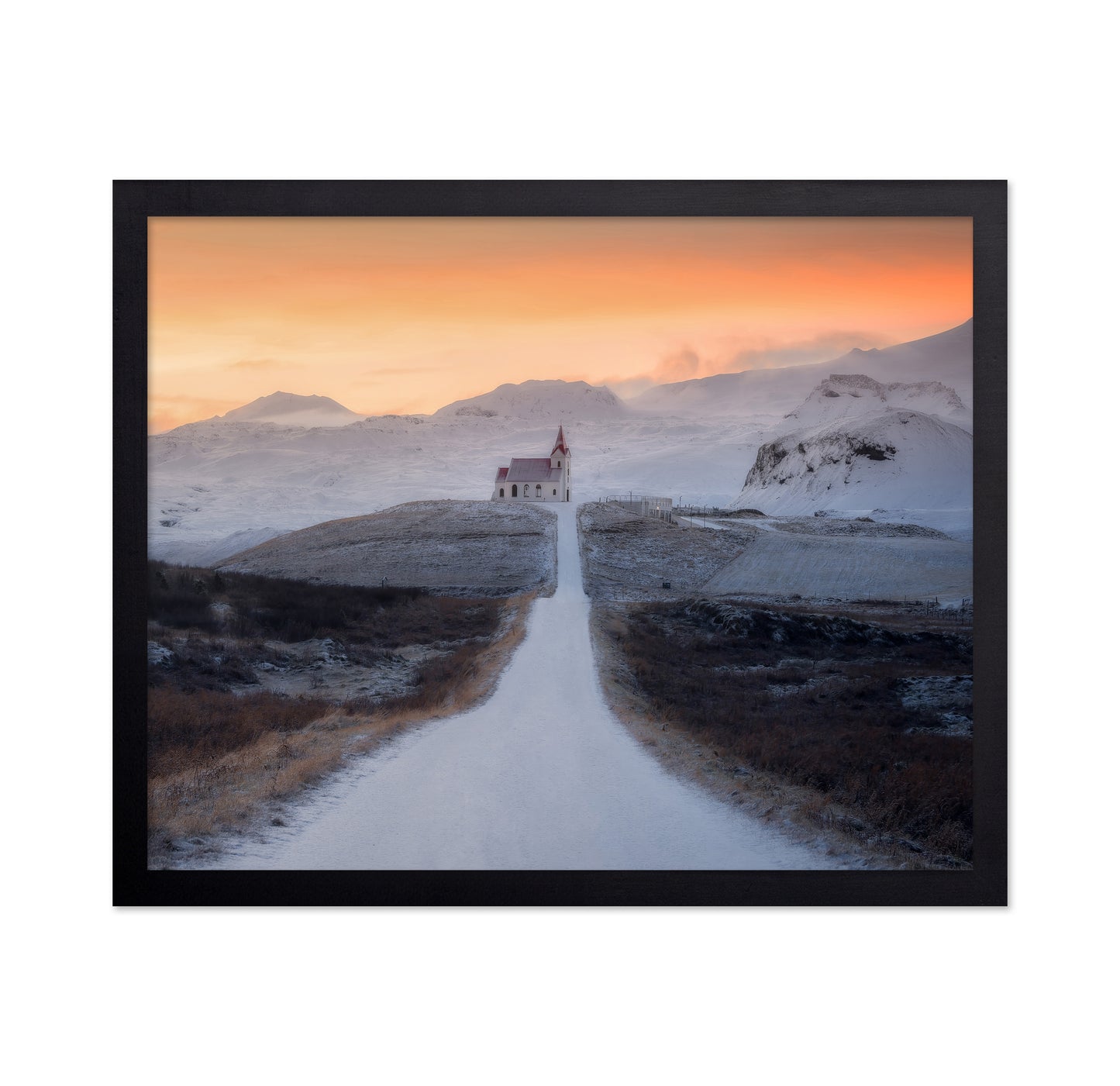 Winter Church Path