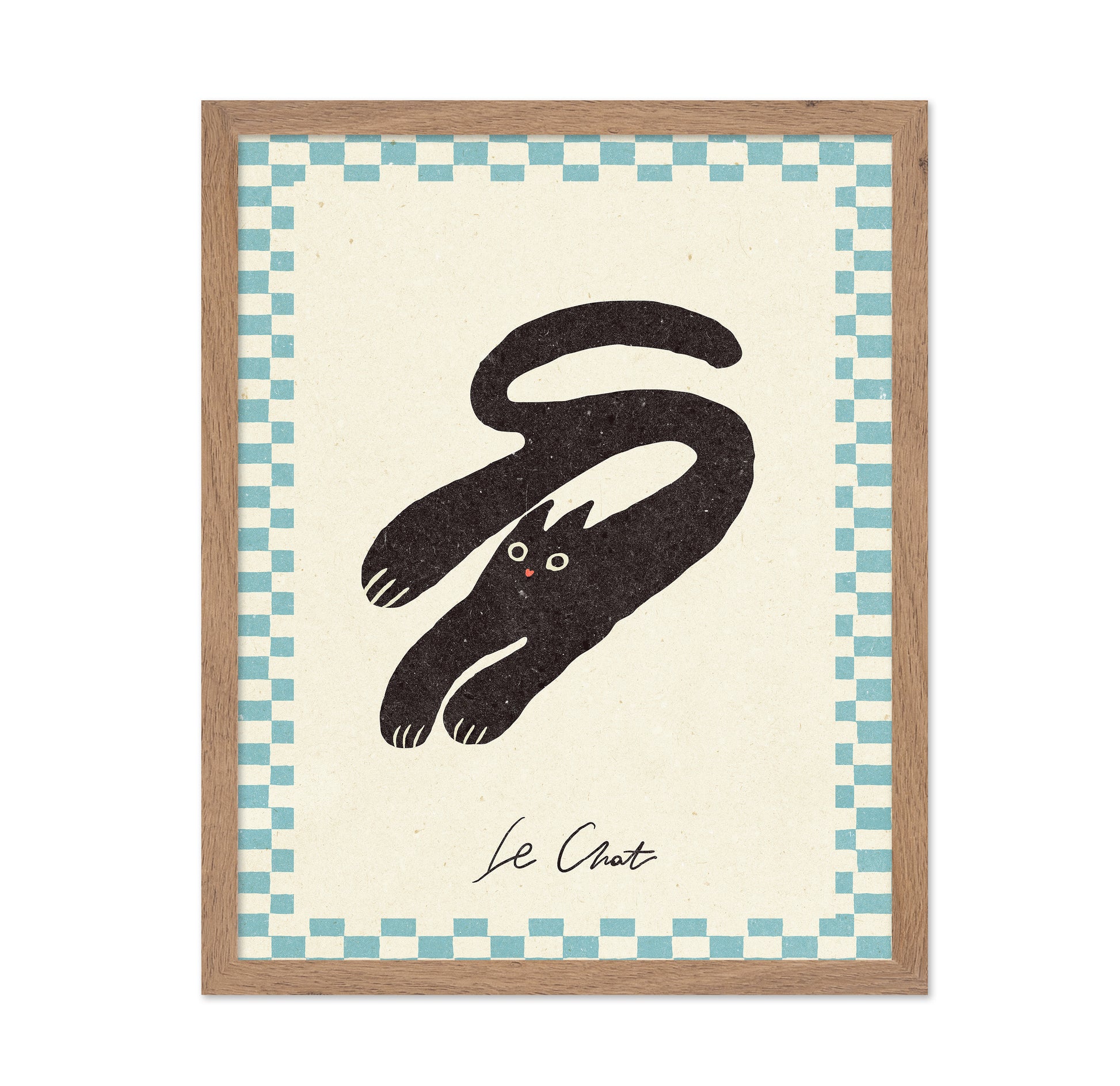 Minimalist Black Cat Illustration