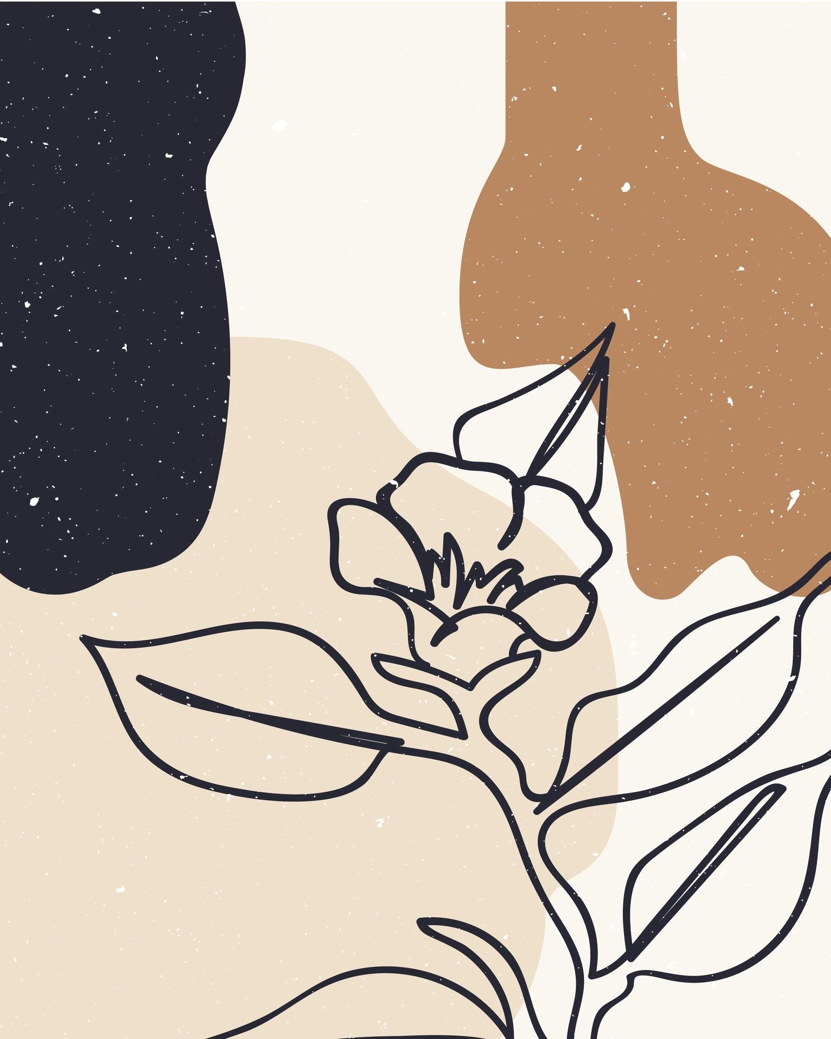 Abstract Floral Line
