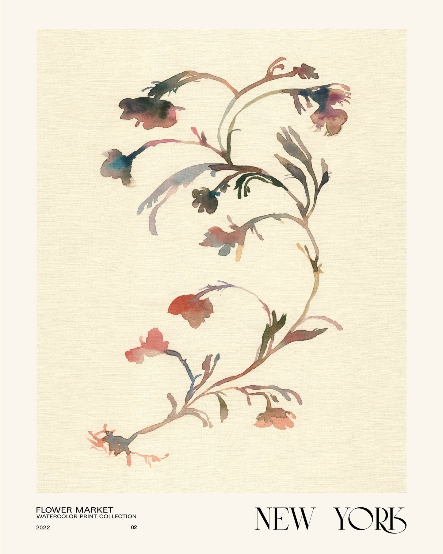 New York Floral Watercolor
