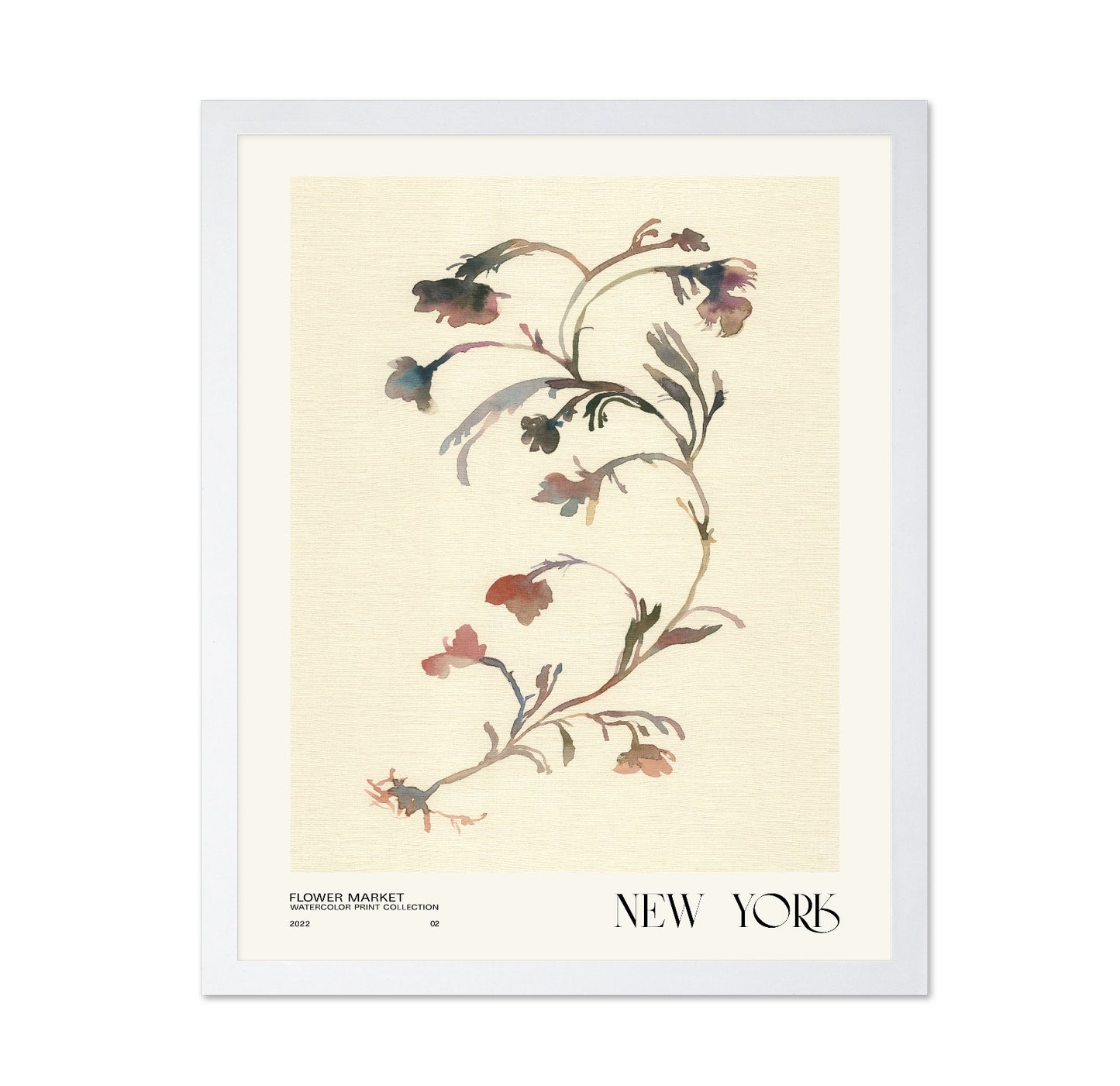 New York Floral Watercolor