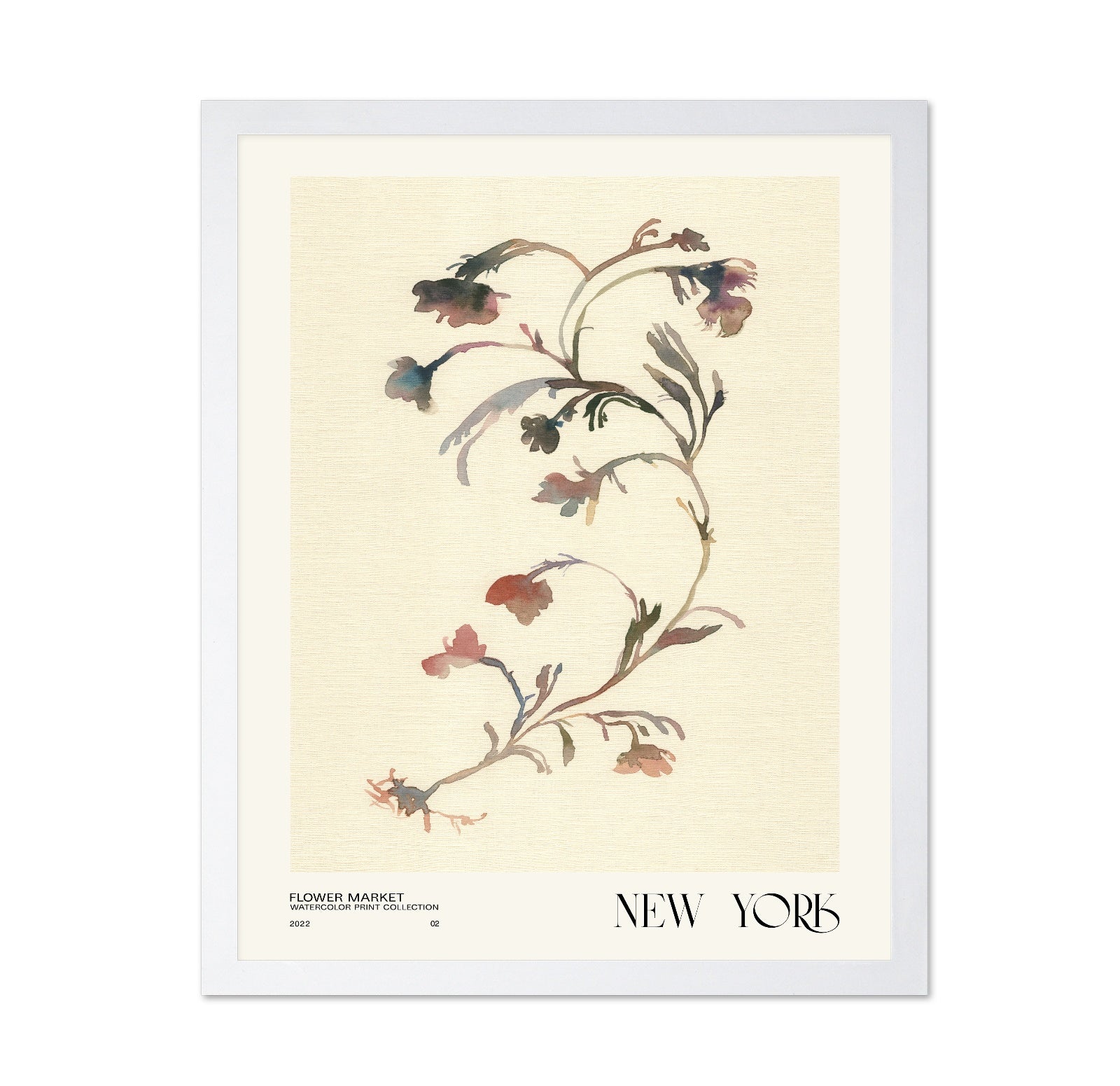 New York Floral Watercolor