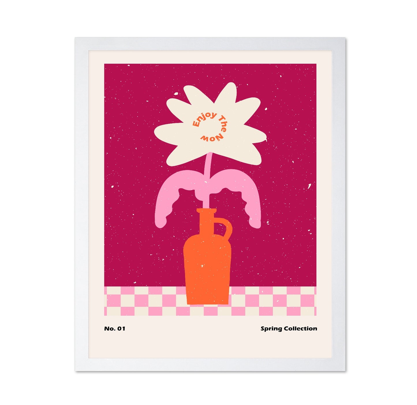 Pink Spring Flower Vase