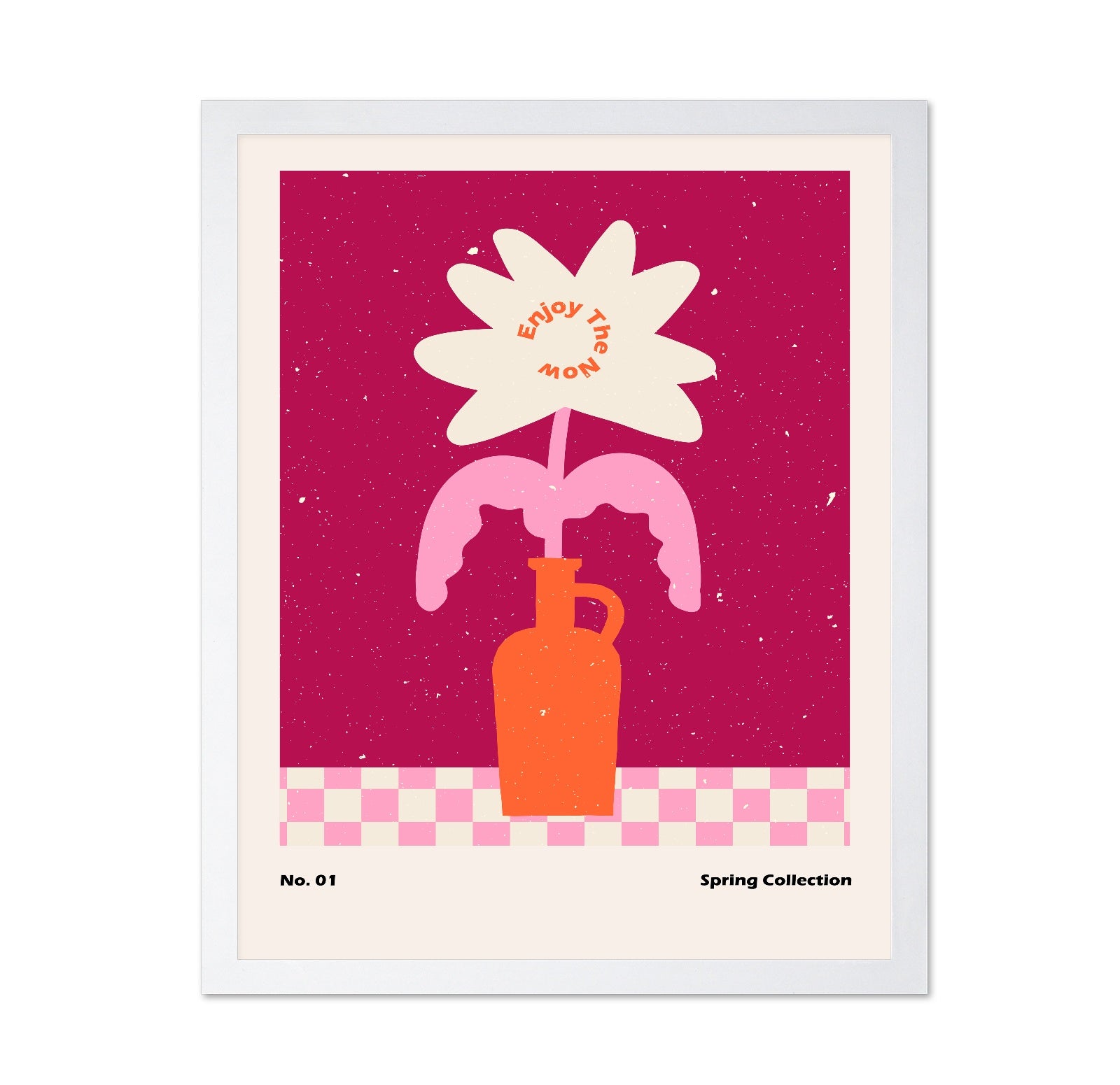 Pink Spring Flower Vase