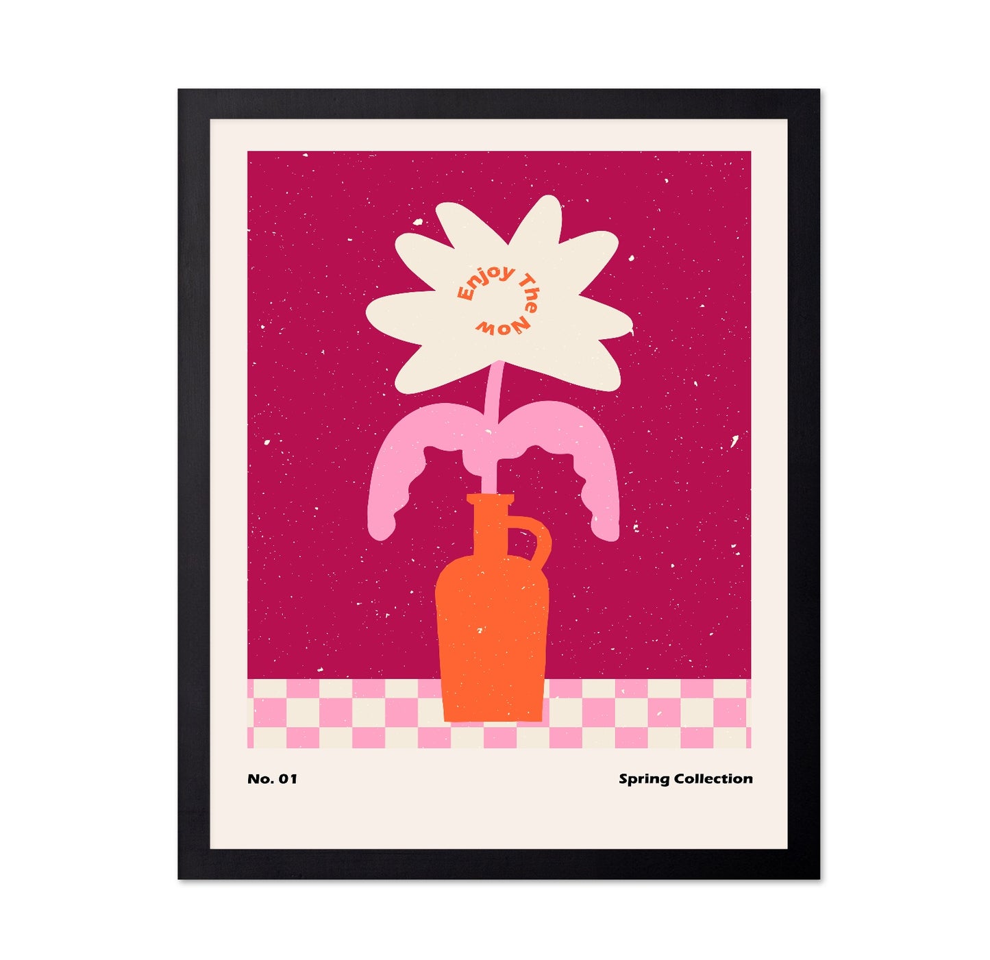 Pink Spring Flower Vase