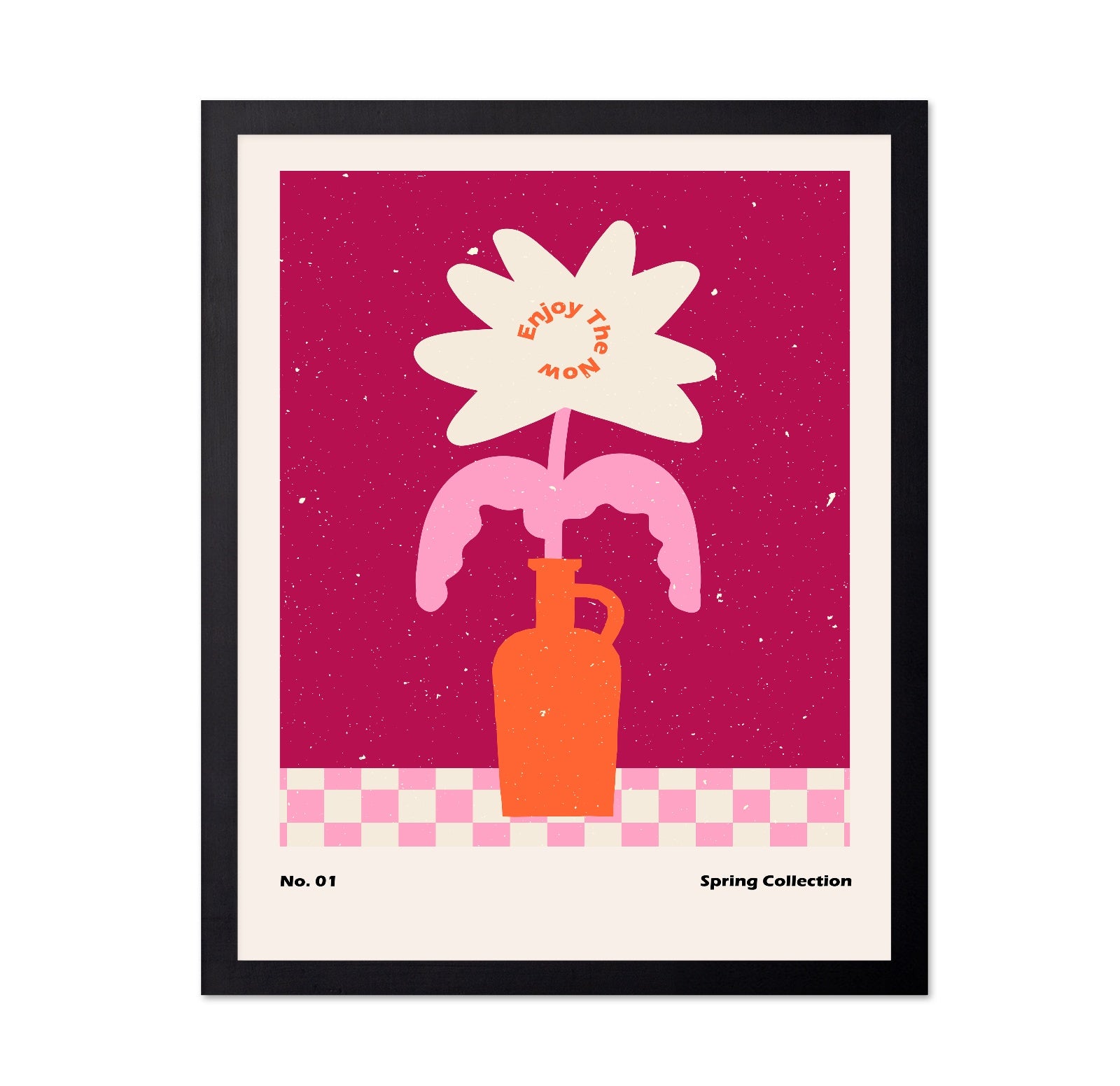 Pink Spring Flower Vase