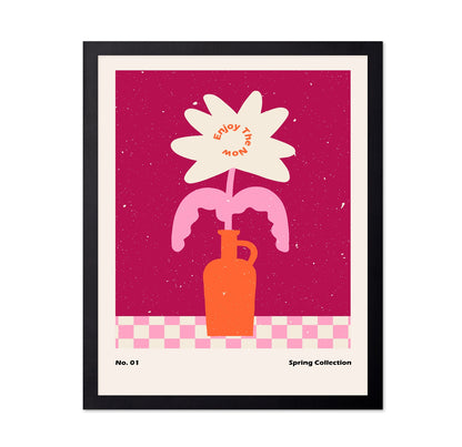 Pink Spring Flower Vase