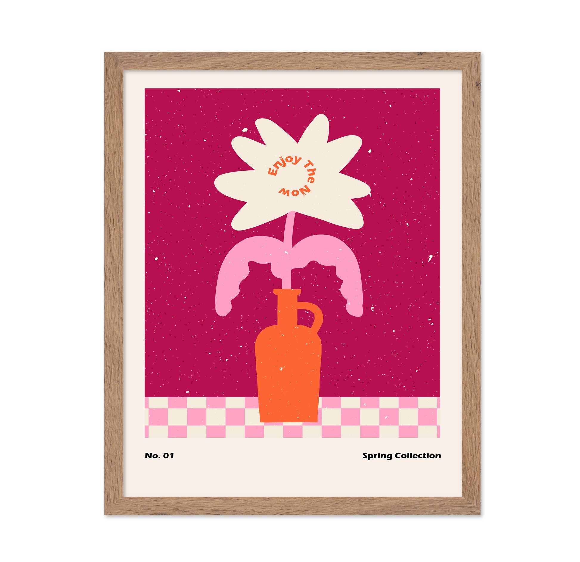 Pink Spring Flower Vase