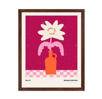 Pink Spring Flower Vase