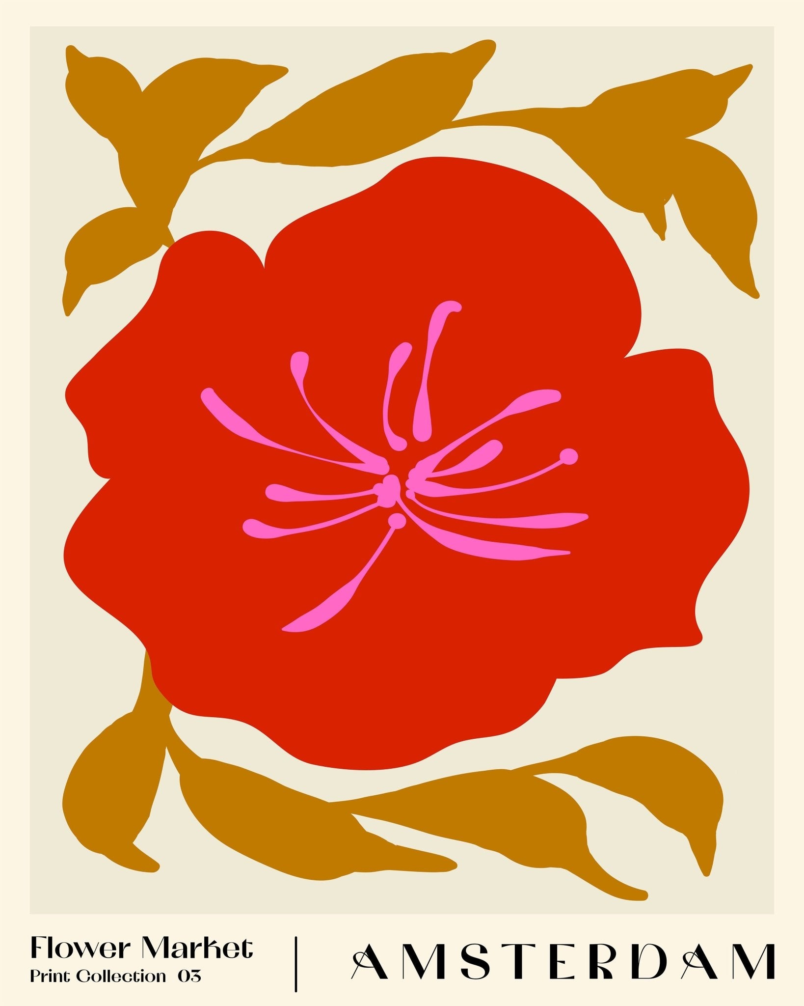 Amsterdam Red Floral